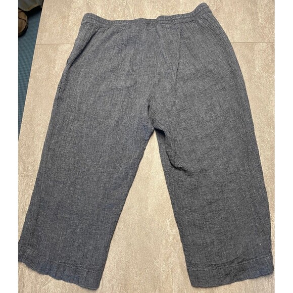 Pure Jill Petite XL Linen Cotton Gauzy Cropped Pockets Drawstring Travel PXL - Picture 6 of 8